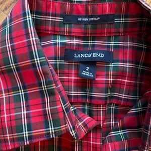 Women’s Tartan plaid holiday shirt